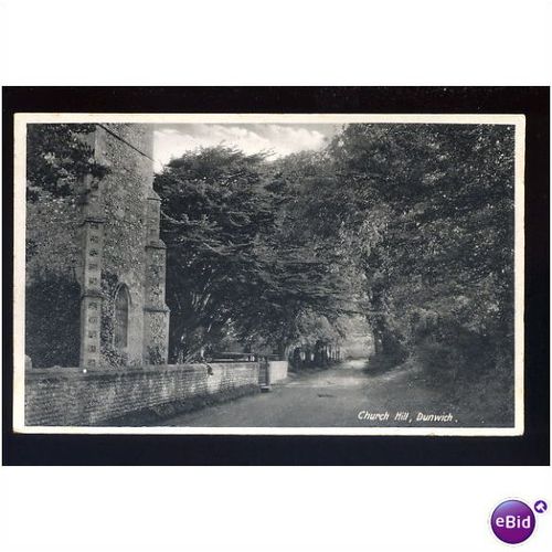 Suffolk DUNWICH Church Hill Postcard (7852)