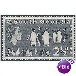South Georgia 1963 SG4 2 1/2d Black Mounted Mint