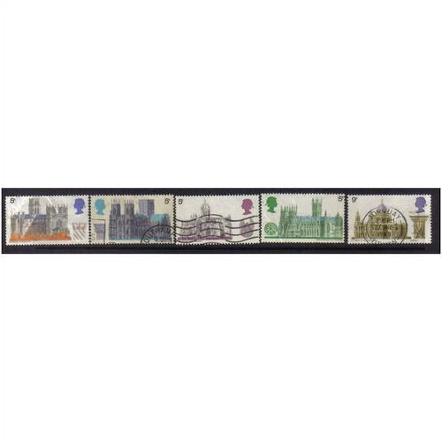 1969 GB BRITISH ARCHITECTURE SET F/U SG 796-801