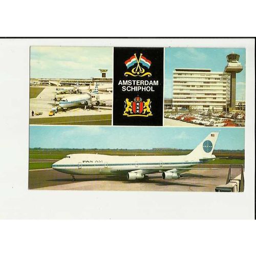 Aviation NETHERLANDS - SCHIPHOL AIRPORT Postcard by AKO (Sch.2)