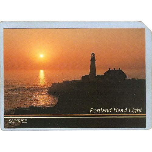 ME Portland Lighthouse Postcard Portland Head Lighthouse lighthouse_box1~244