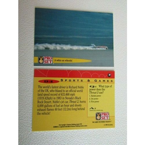 Pro Set 1992 Guinness Book of Records Trade Cards Card Variants (eb2)