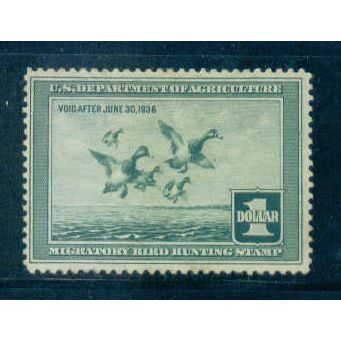RW4 $1 Scaup Ducks Taking to Flight Fine MNG C0986