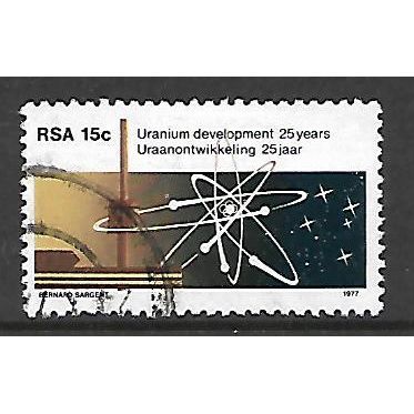 SOUTH AFRICA 1977 15c ATOMIC DIAGRAM SG 437 FINE USED#2