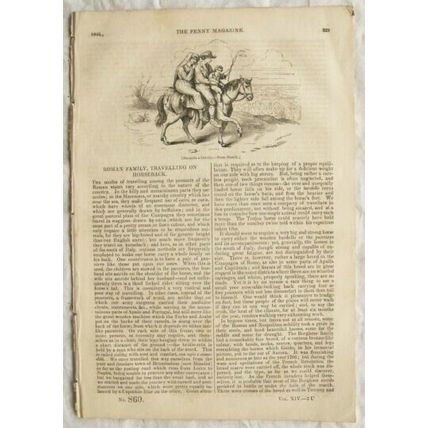 1845 The Penny Magazine No. 860 Iffley Church, amulets, Marine glue Tschutskschi