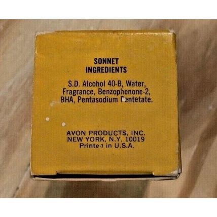 UNUSED Vintage Avon Pennsylvania Dutch Sonnet Cologne 4 Fl Oz Old Stock