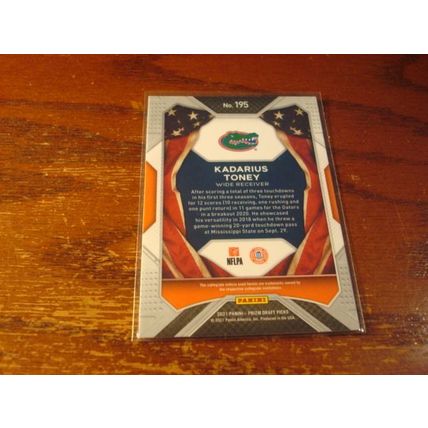 2021, Panini, 8-Cards Rc's, All American, KADARIUS TONEY RC, Gators #195