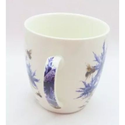 Thistle Fine China Mug & Coaster with Melamine Tray Set Boxed Gift Tableware
