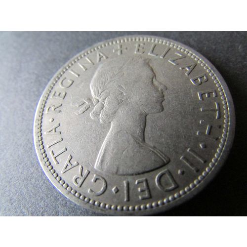 1960 QUEEN ELIZABETH II HALF CROWN FREE POST. AL