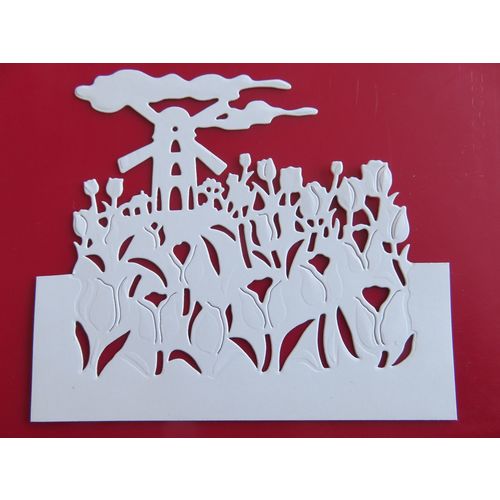 6 x Die Cuts Tulips In Holland
