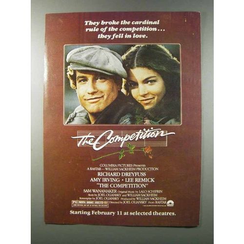 1981 The Competition Movie Ad - Richard Dreyfus