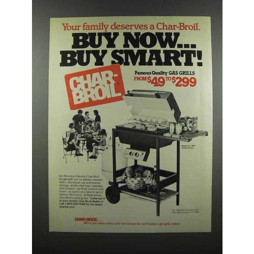 1983 Char-Broil Model GG 1443 Grill Ad - Deserves