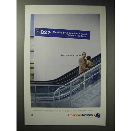 2005 American Airlines Ad - Meeting Daughter's Fiance