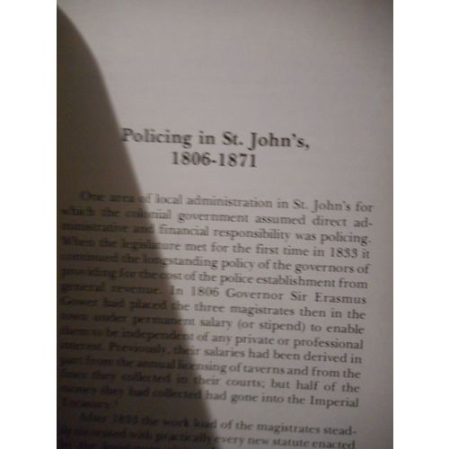 Aspects of Nineteenth Century St.John's Municipal History