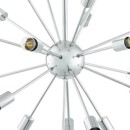 Star Burst Pendant Chandelier Chrome Plated Retro Sputnik 24 Light Beams