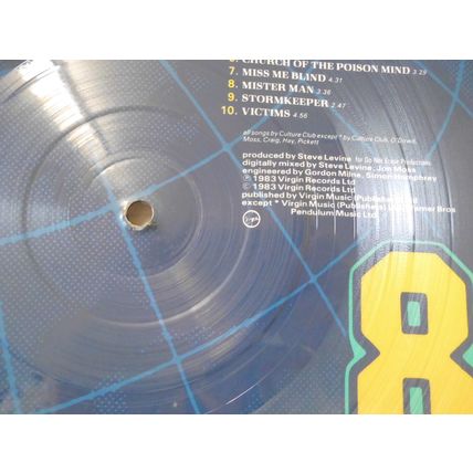 LP.CULTURE CLUB.PICTURE DISC.COLOUR BY NUMBERS.VP2285 NEVER PLAYED.MINT.LYRICS