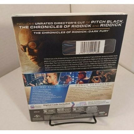 Riddick The Complete Collection (Blu-ray) Slipcover-NEW-Box Shipping