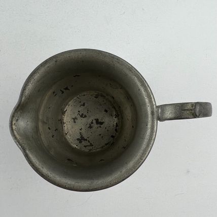 Pewter Sugar Bowl & Creamer Vintage