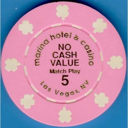 Marina. $5 NCV Casino Chip. Las Vegas, NV. K99.