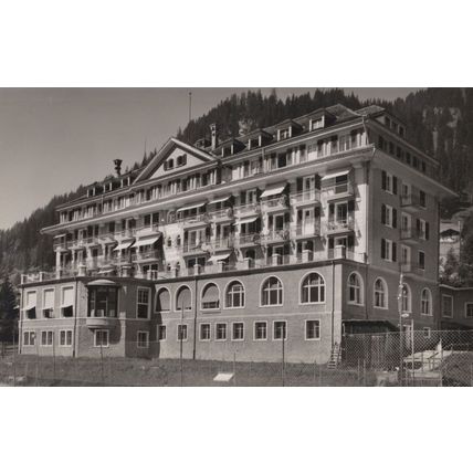 The Nevada Palace Hotel Aberboden Old Real Photo Switzerland Postcard
