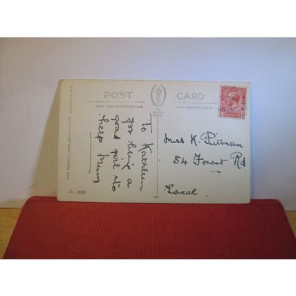 YOURS-IN ANY WEATHER used antique postcard, Regent Series.. 1926 pm young girl =