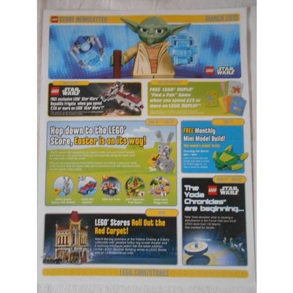 Lego Store Newsletter March 2013