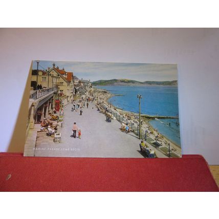 MARINE PARADE, LYME REGIS Dorset used postcard by J. Salmon 1985 pm =