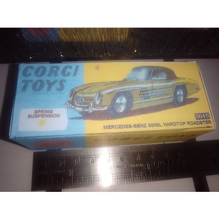 Corgi No 304S Mercedes Benz 300SL Reproduction /Replica Box