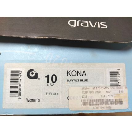 Gravis Kona Blue/ Navy Women's Size 10 Athletic Sneakers New In Original Box
