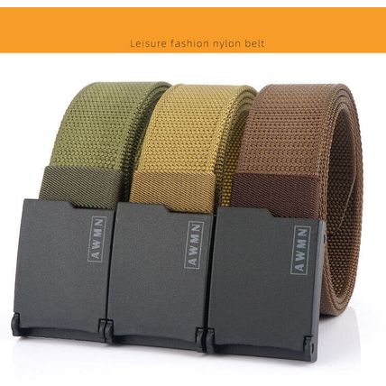 Casual men's belt nylon Versatile metal-free inner waist belt for jeans