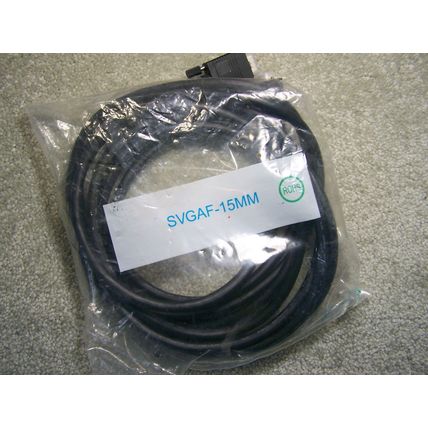 SVGA cable - 15MM - both connectors 15 male pin - new