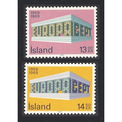 Iceland Europa 2v 1969 MNH SG#459-460