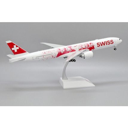 B777-300ER SWISS "FACES OF SWISS" REG: HB-JNA W/STAND - JC WINGS XX20038 1/200