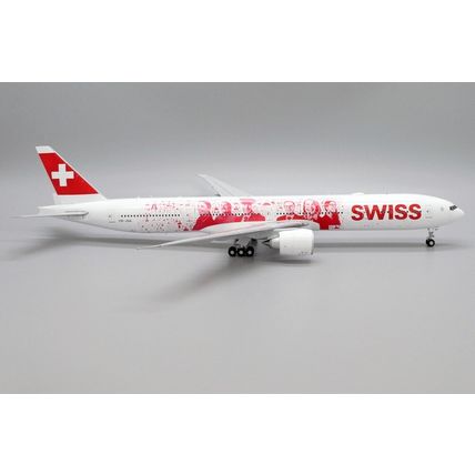 B777-300ER SWISS "FACES OF SWISS" REG: HB-JNA W/STAND - JC WINGS XX20038 1/200