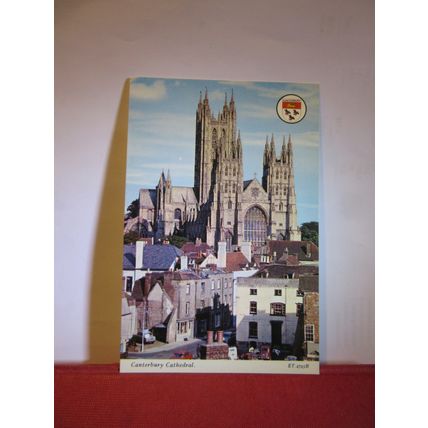 HOUSES AND CATHEDRAL, CANTERBUR, KENT unused postcard by Elgate =