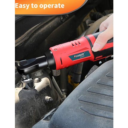 AOBEN Cordless Electric Ratchet Wrench Set, 3/8" 12V Power Ratchet Tool Kit with