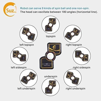 Suz Table Tennis Robot with Net Ping Pong Ball Machine S201 Automatic Table Tenn
