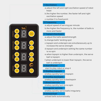 Suz Table Tennis Robot with Net Ping Pong Ball Machine S201 Automatic Table Tenn