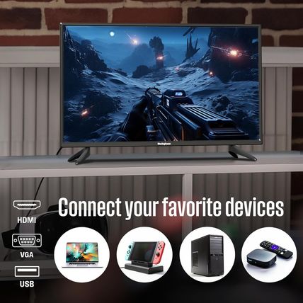 Westinghouse 32 Inch TV, 720P HD LED Small Flat Screen Non-Smart Television with