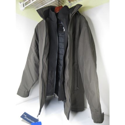 WEATHERPROOF 3-in-1 Carbon Ultratech Hooded Insulated Jacket Green/Gray L Men's