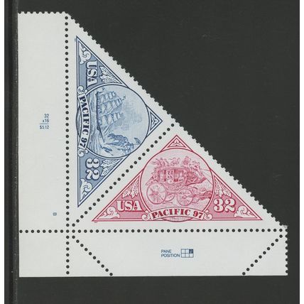 US 3131a (3130-3131), 1997 Pacific, SeTen Pair, VF, MNH (US275)