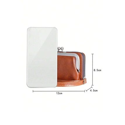 Chestnut Minimalist Wristlet PU Leather Coin Purse