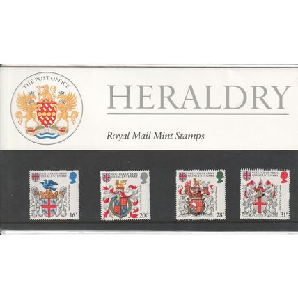 GB stamps 1984 Presentation Pack - Heraldry - 500th Anniv - College of Arms