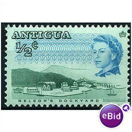 Antigua 1966 SG180 1/2c Green & Turq-Blue Unmtd Mint
