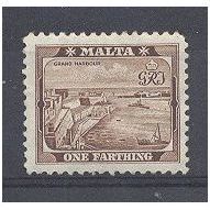 SG217 1/4d Grand Harbour,Valletta.Mounted Mint.StampexSpring14a