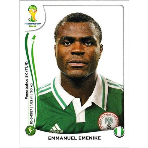 2014 Panini World Cup Soccer Stickers - #487 - Emmanuel Emenike