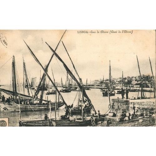 Antique Portugal PC 1906 - Lisboa - Caes de Olterro (Quai de l'Eltorro)