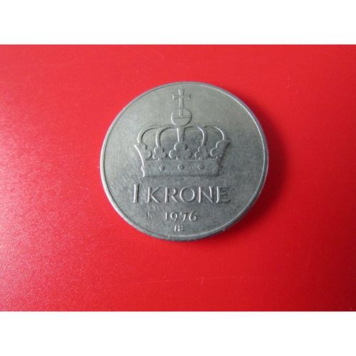 1976 NORWAY ONE KRONE FREE POST. AAF