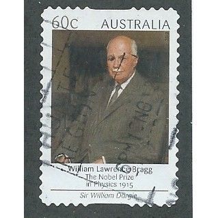 AUS 2012 60c (S/A) 'NOBEL PRIZE WINNERS - BRAGG ' FINE USED (EBID36-911)