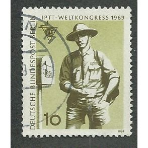 BERLIN - 1969 10pf 'I.P.T.T WORLD CONGRESS' FINE USED (EBID42-316)